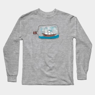 Ship In A Bottle Long Sleeve T-Shirt